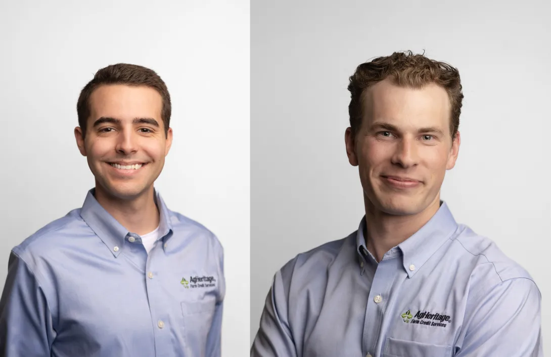 Hodges and Montgomery join AgHeritage Farm Credit Services Credit Department